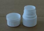 5.9g White Small Medicine Bottle , 30ml Round Plastic Bottles With Lids