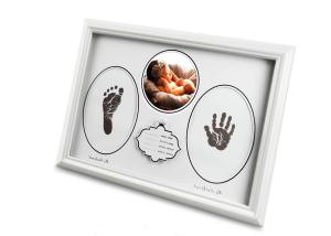 Wholesale Home Decoration Colorful Hand and Footprint Babyprints Newborn Baby Frame from china suppliers