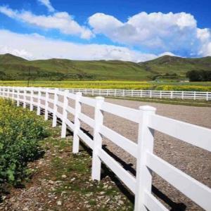 Wholesale Durable PVC Vinyl Garden Rail Fencing Ranch Paddock Horse Fencing from china suppliers