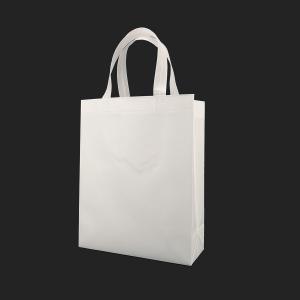 Wholesale Shopping cloth tote eco friendly packaging bags for cloths white custom logo biodegradable clothing non woven die cut from china suppliers