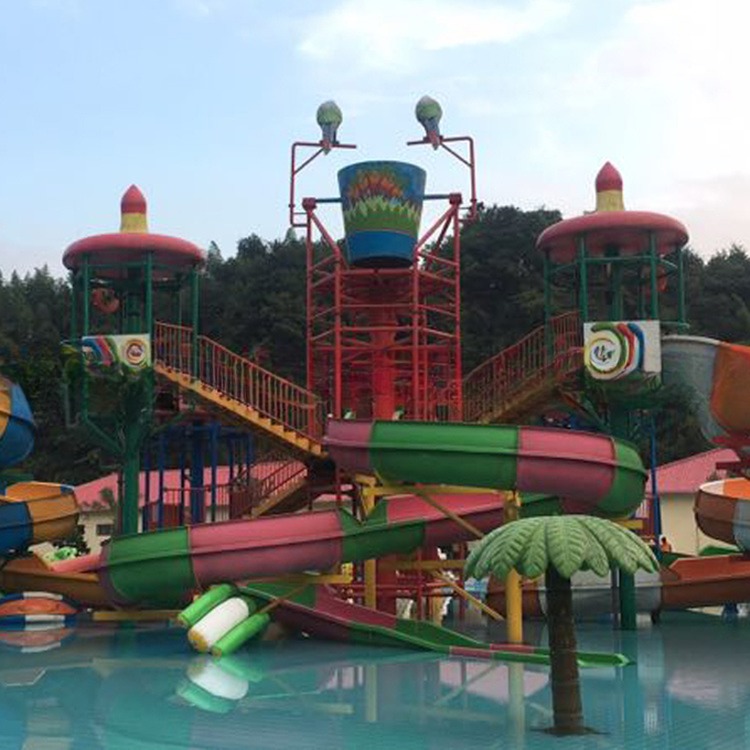 Amazon Style Water Park House Equipment with Spiral Water Slide