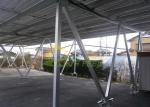 OEM Solar Carport Mounting System Aluminum Alloy 6005 - T5 Material