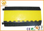 Heavy Duty Rubber Yellow Jacket Cable Covers 3 Channels 900 x 500 * 75 mm 17kg