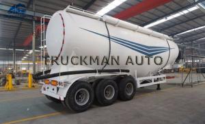 Wholesale 3 Axles 40 Cbm Cement Bulker Truck , Cement Semi Trailer O345 Mn Steel Material from china suppliers