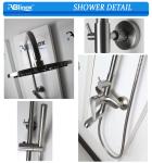 SS 316 Brushed Nickel Bathtub Faucet Shower Investment Casting