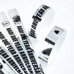 Eye-Catching Holographic Wristbands for Concerts and Parties Add Your Logo Now
