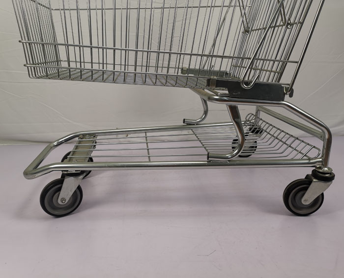 180L Customizable Steel Shopping Cart Supermarket Warehouse Shopping Trolley CE
