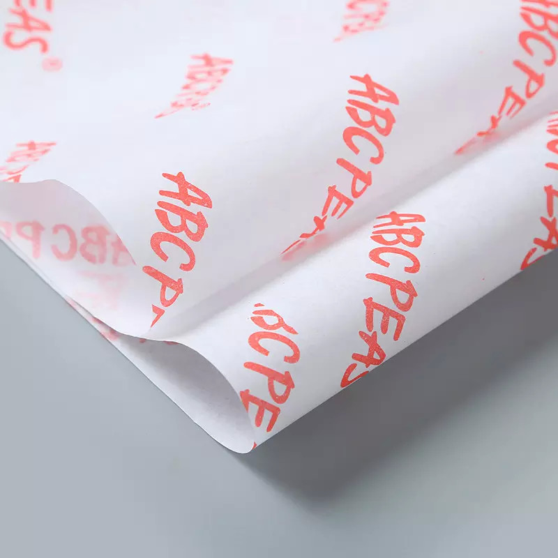 Orange Logo Personalised Printed Tissue Paper Wrap For Flower Wedding Garland Facial Gift