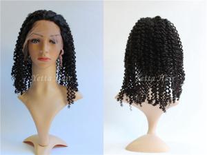 Wholesale Popular 20 Inch Kinky Curly Human Hair Full Lace Wigs Bouncy And Soft from china suppliers