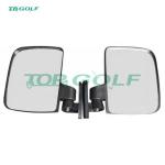 Left And Right Golf Cart Rear View Mirror 180 Degree Views Black Color