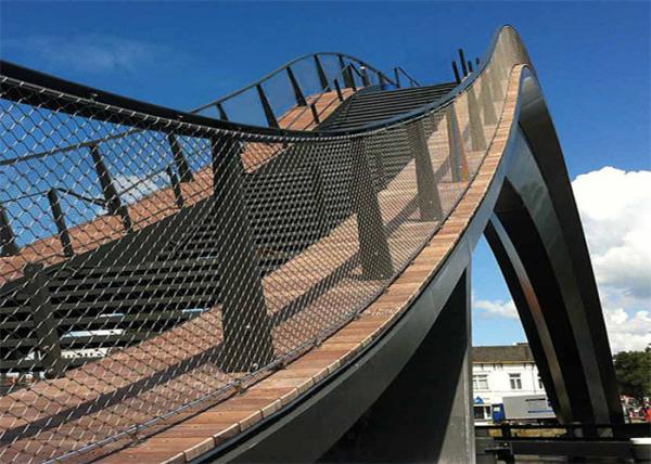 50mm 60mm Stainless Steel Wire Rope Mesh SUS316 for Elevated Walkway Railing