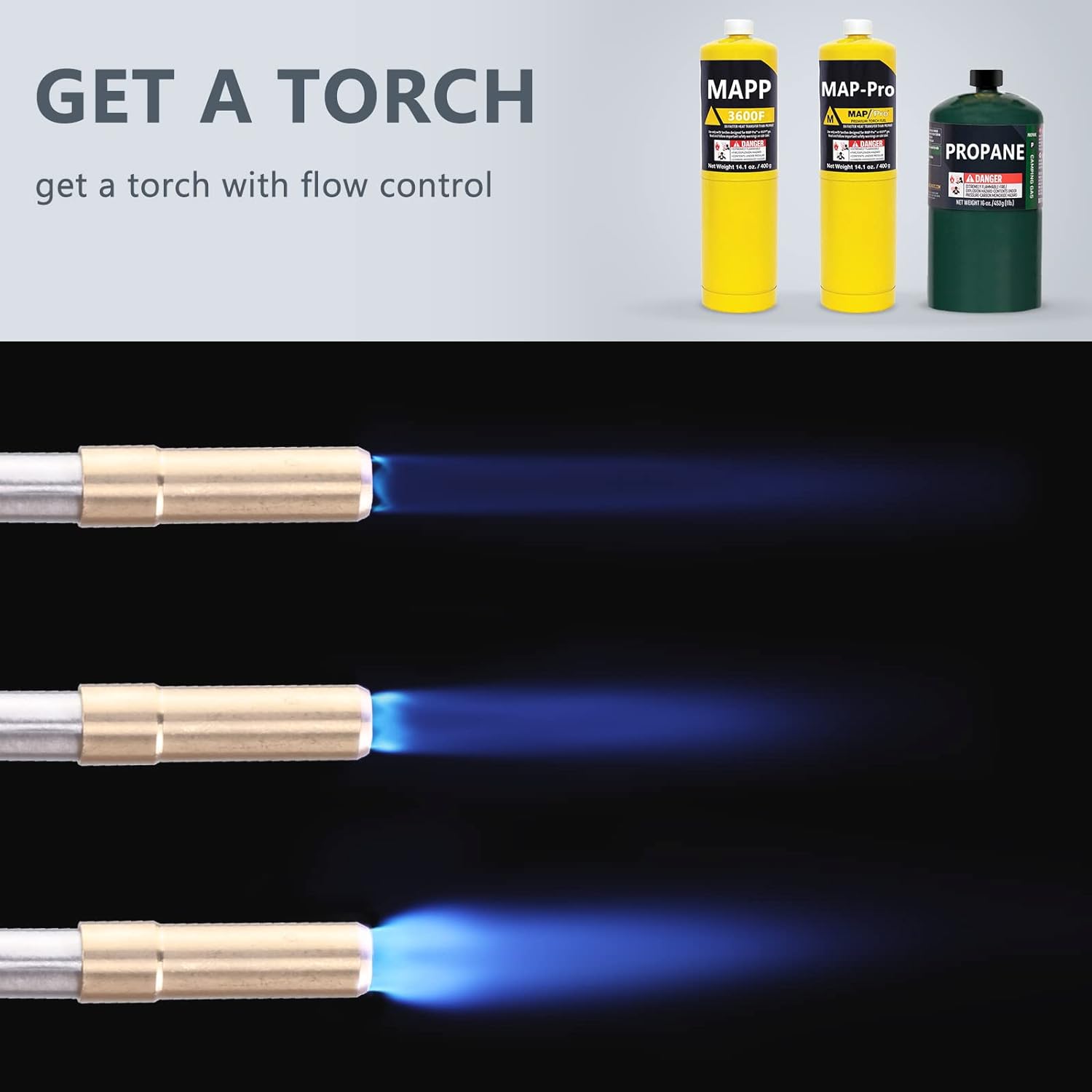 ODM Customized Upper Trigger Start Propane Blow MAPP Gas Torch for Soldering and Brazing