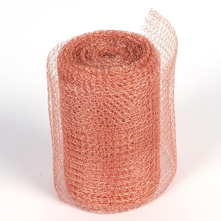 Pure Copper Rat Control Mesh Flexible Copper Mesh Rolls For Pest Prevention