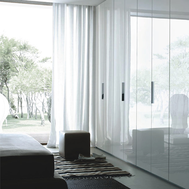 2500mm Master Bedroom Closet Designs High Swing Door Cabinet With Mirror And Drawers