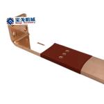Red Plastic Insulation Cover Red Copper Busbar 260*30*3mm with Electrical