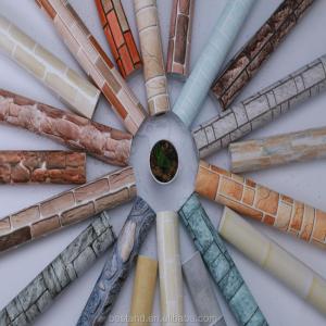 Wholesale Fireproof 3D PVC Vinyl Wallpaper Self Adhesive Washable Brick Wallpaper 3D Effect from china suppliers