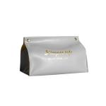 Gray Luxury Nordic House Table PU Leather Tissue Box Cute Mini Car Napkin Holder