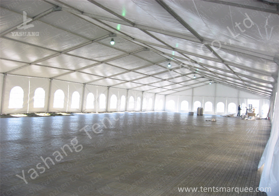 White PVC Textile Roof and Wall Outdoor Event Tent with Skeleton of Aluminum Alloy