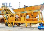 Twin Shaft Mini Mobile Concrete Batching Plant For Construction Machinery