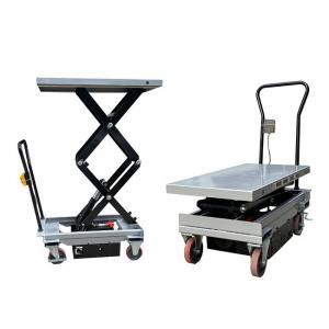 China Mini Portable 500Kg Payload Capacity Platform 39.76in * 20.47in Hydraulic Scissor Lift Tables Max Height 39.37in on sale