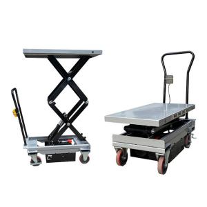 Wholesale Mobile 250kg Manual Scissor Lift Tables 32.68inx19.69in Max Height 35.83in from china suppliers