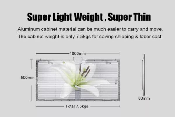Outdoor P7.8-7.8 video transparent led screen , 4500Cd brightness 4G, WI-FI