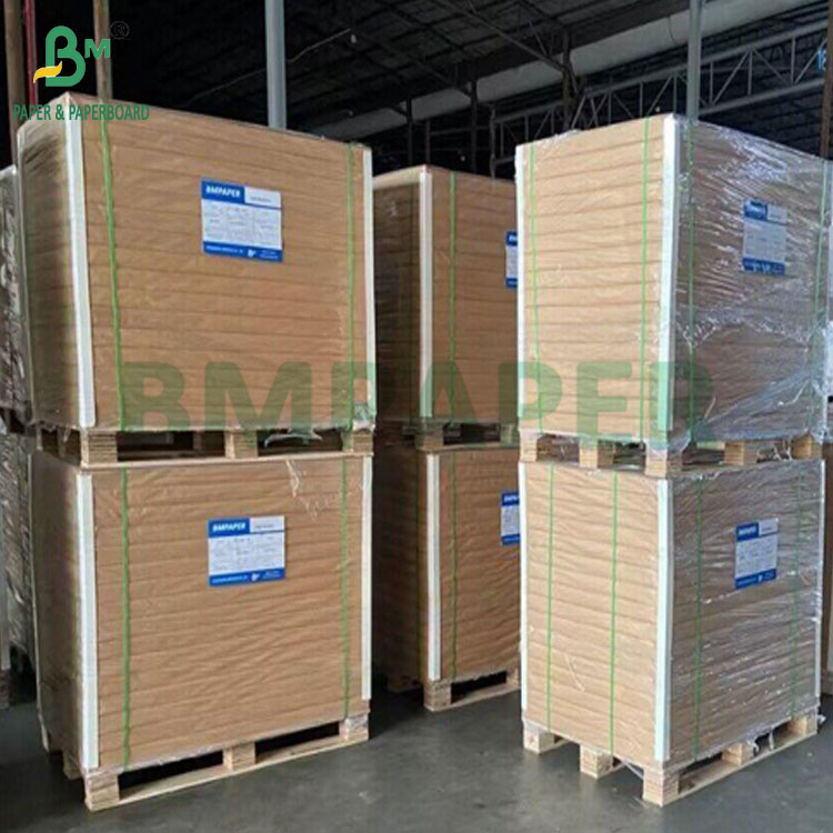 50gram 60gram Greaseproof PE Coated Brown Kraft Paper For Food Bag 70cm width 