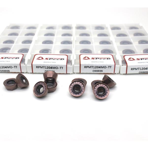 Round Milling Carbide Insert For Cast Iron Tungsten Face Mill Cutting