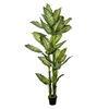 Artificial Golden Dieffenbachia Plant 43 Inch Tall Fake Tropical Lifelike Tree