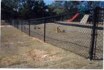 Construction Chain Link Fence, Chain Link Fence Top Barbed Wire
