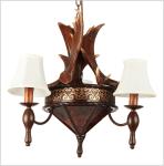 Moose antler chandelier Lighting Fixtures With lampshade (WH-AC-29)