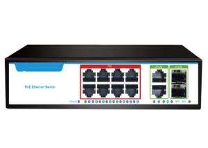 Wholesale Poe Switch 8*10/100/1000mbps POE ports + UP-Link 2*1000m RJ45 port+2*1000m SFP from china suppliers