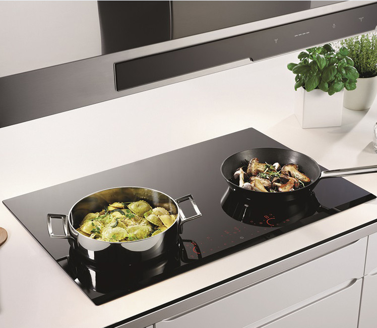 220V Double Induction Burner Cooktop Food Kitchen Cookwares Set