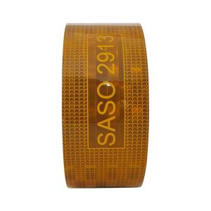 Wholesale Yellow Metallized Saudi Arabia SASO 2913 Reflective Tape For Vehicle Truck from china suppliers