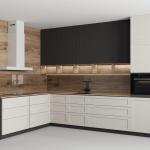 Customised Furniture Small Lacquer Kitchen Cabinet Storage Set With Sink And