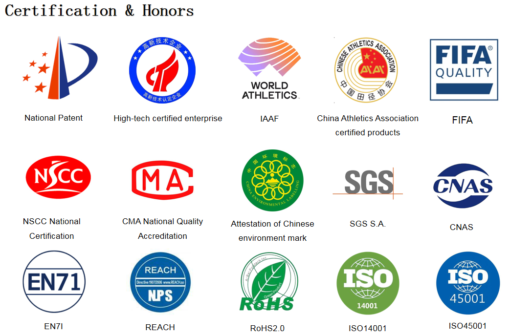 IAAF Certificated Athletic Track Installation EPDM Granules Materials for Schools Sports Facilities Landscaping