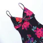 OEM maufactory European and American polyrster sleeveless short skirt sexy V