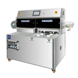 Wholesale Vertical Style Fruit Vegetable Packing Machine MAP Tray Sealing Equipment from china suppliers