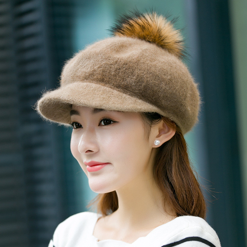 Stock hats knitted winter ladies hats with assorted hats for ladies