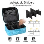 Versatile Marble Adjustable Dividers Travel Train Case For Cosmetics