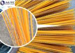 PP Wafer Snow Sweeper Brush Yellow Green Steel Base Outside 300mm-1500mm