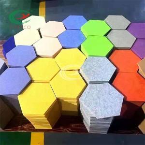 Wholesale Cinema Indoor Hexagon Acoustic Panels Eco Friendly Heat Insulation from china suppliers