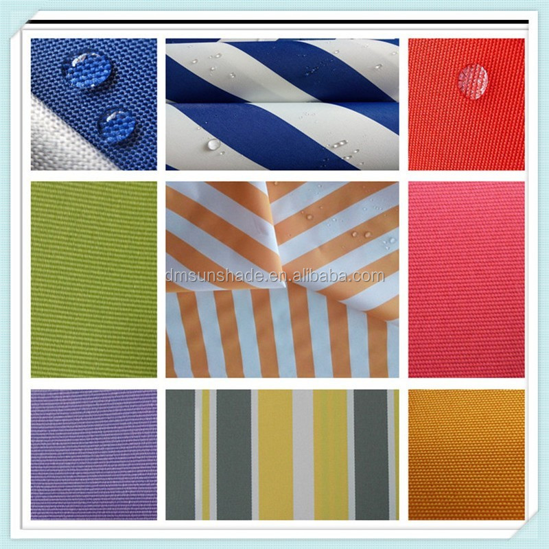 China Factory Wholesale 120cm Width Waterproof 100% Solution Dyed Acrylic Awning Fabric