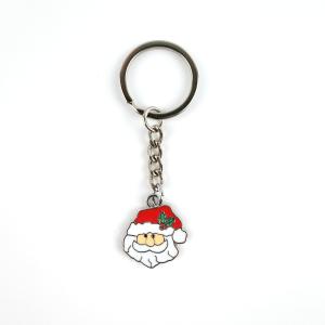 Wholesale Christmas Themed Soft Enamel Keychain Festive Santa Designs for Holiday Cheer from china suppliers