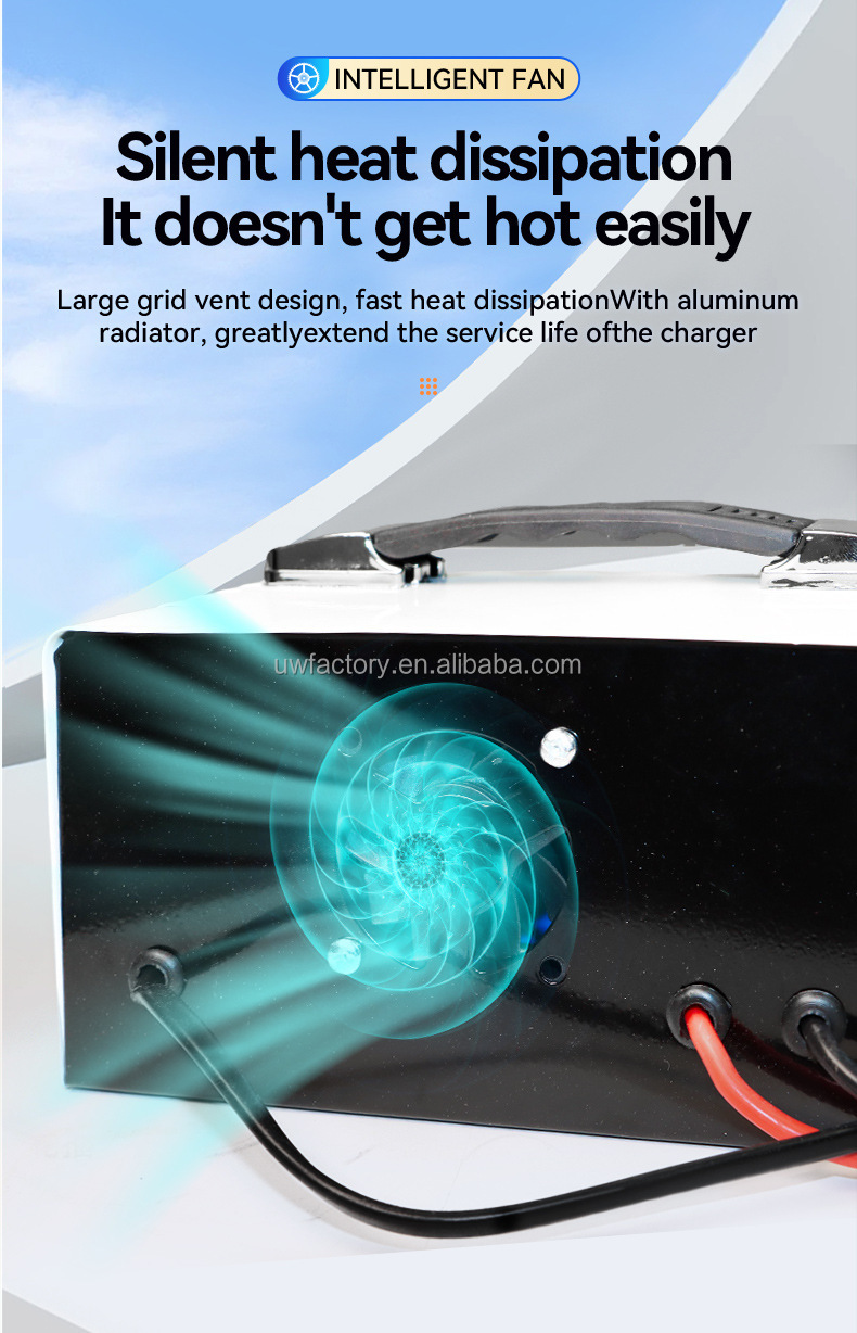 Portable 12V 24V Car Battery Charger with Full Intelligent Automatic Lead Acid Battery Charging and Power Supply Adapter