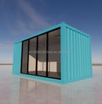 Outdoor 20ft Prefabricated Steel Structure Home House Container Flat Pack Houses
