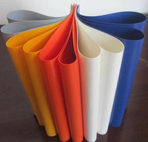 Colorful PVC Coated Tarpaulin Polyester Fabric In Roll 1000D X 1000D 20X20 650