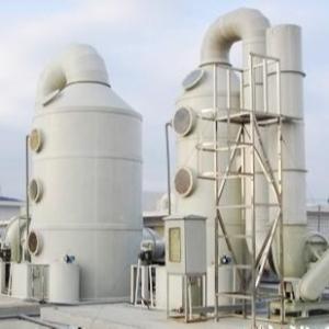 China Chemical Gas Absorption Tower , White Spray Tower Scrubber on sale