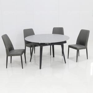 Wholesale Round 105kg Extendable Dining Room Table Sets Sintered Stone Dining Table from china suppliers
