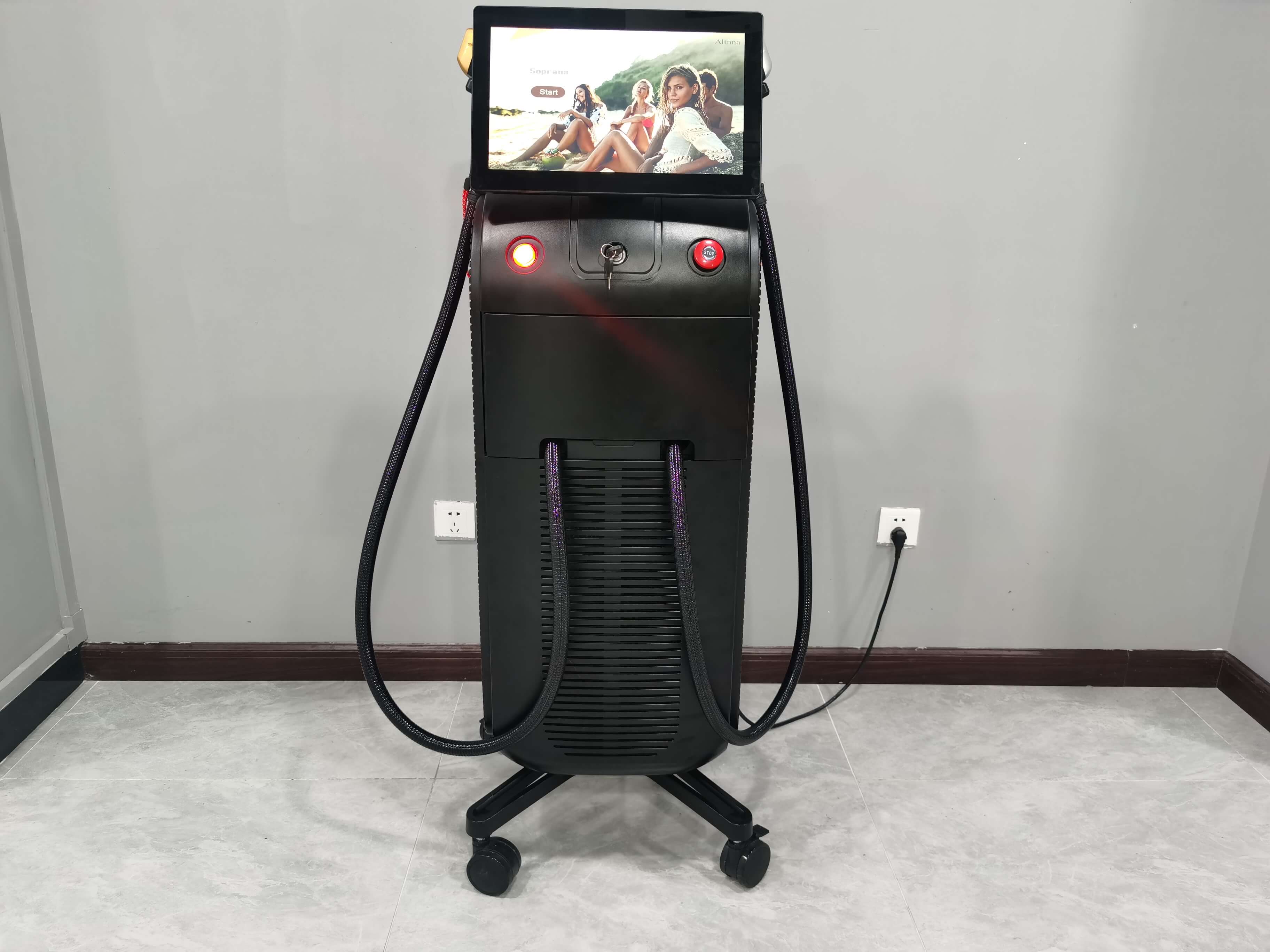 High speed vacuum Diode Laser hair removal Ice 755nm 808nm 1064nm 4 wavelengths diode laser lazer hair removal